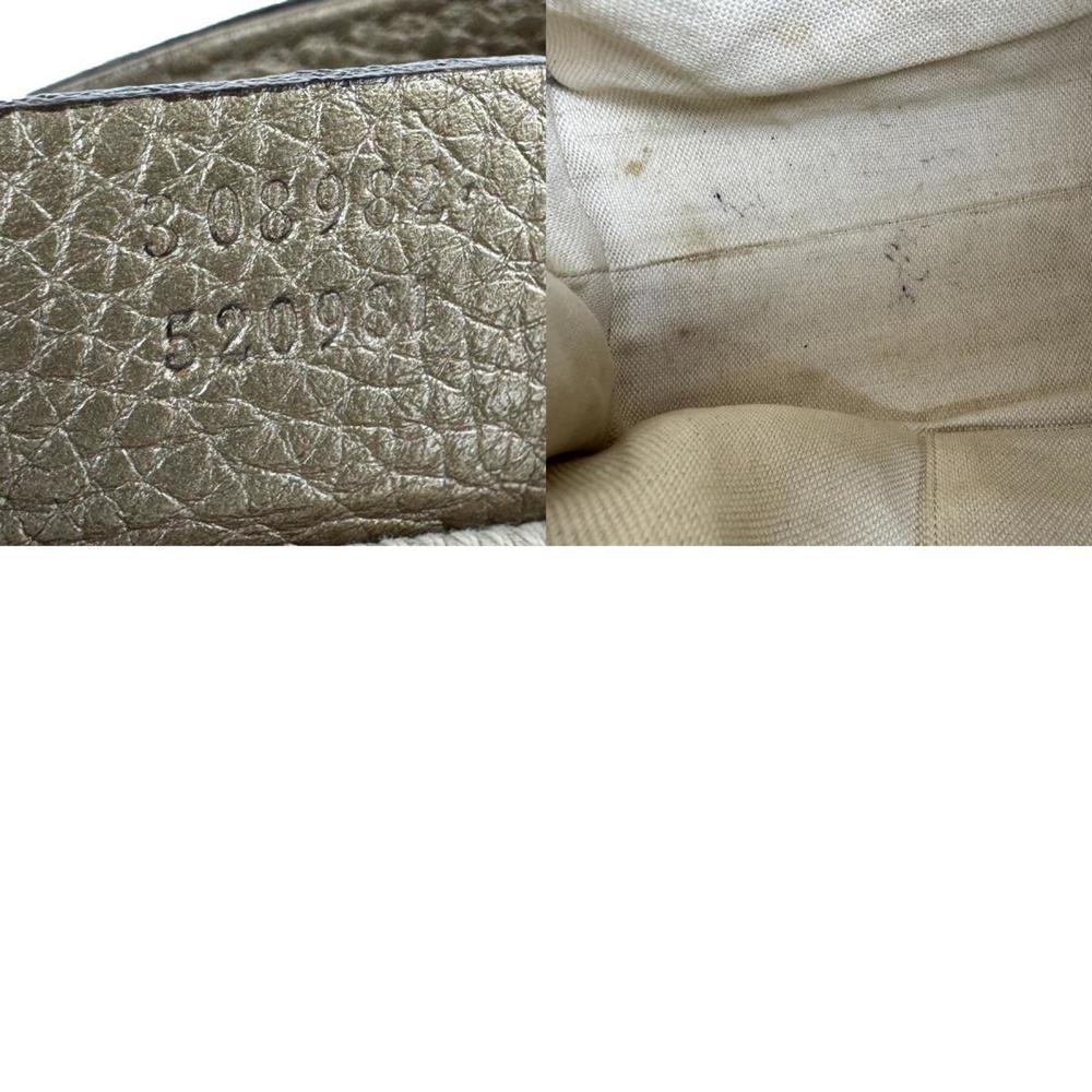 Gucci Soho Leather Shoulder Bag in Gold for Women, 308982 z7373 - Picture 5 of 5
